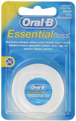 Зубная нить «Oral-B» Essential Floss невощеная