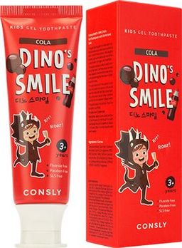 Consly Dino’s smile Детская гелевая зубная паста c ксилитом