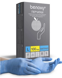 Benovy Перчатки нитриловые смотровые 