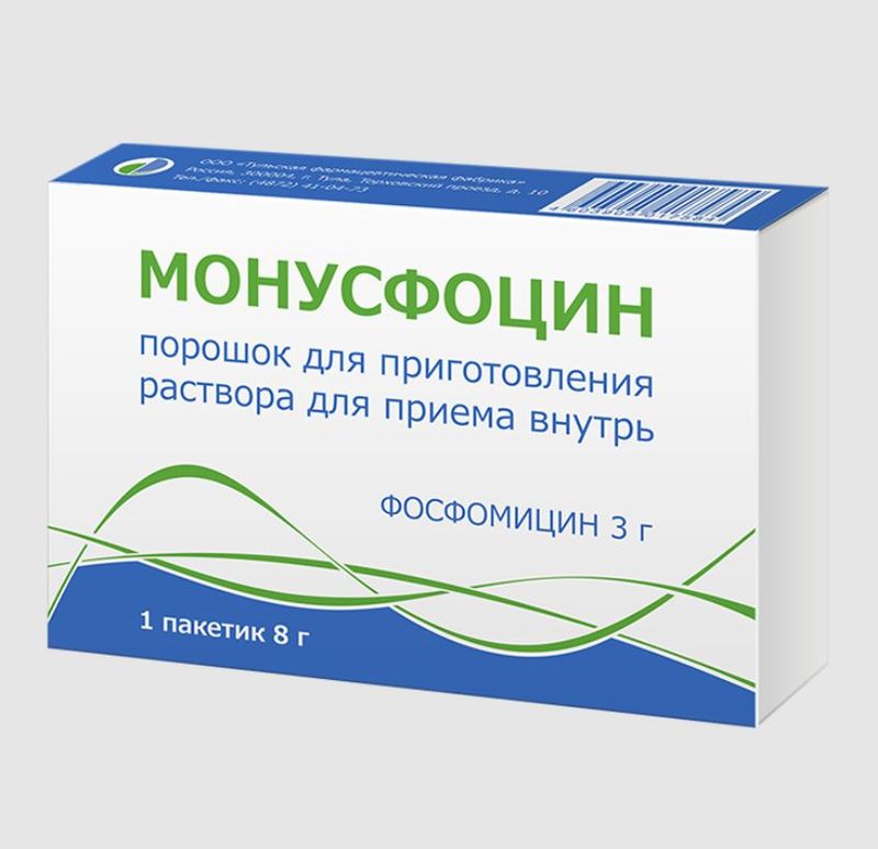 Монусфоцин, порошок для приготовления раствора для приема внутрь, 3 г, 1 шт.