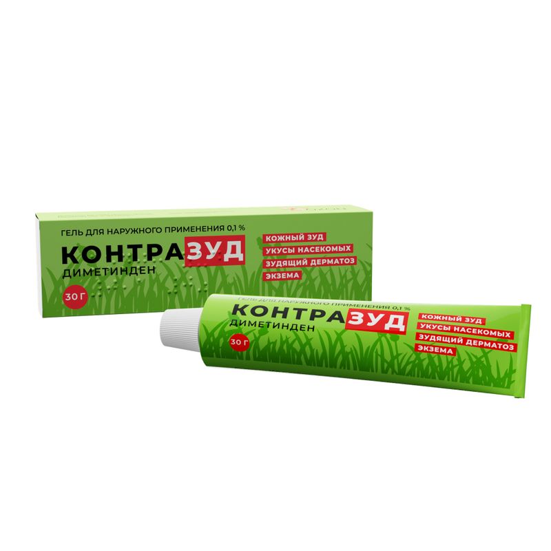 Контразуд, 0.1%, гель для наружного применения, 30 г, 1 шт.