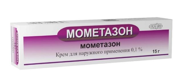 Мометазон, 0.1%, крем для наружного применения, 15 г, 1 шт., Oxford Laboratories