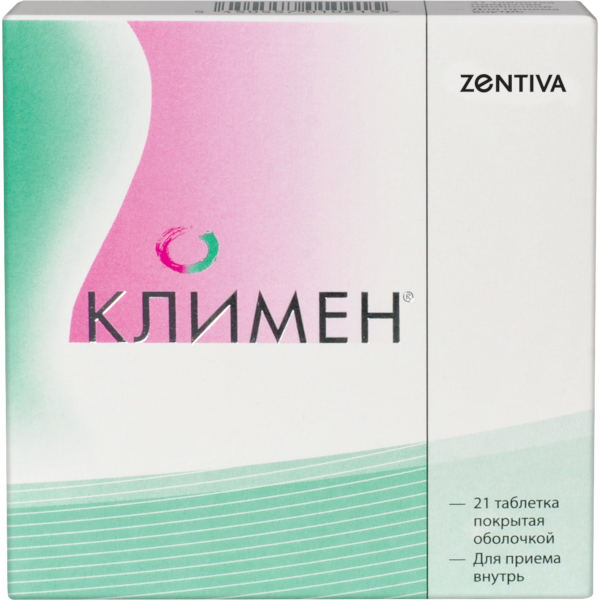 Климен, таблетки, покрытые оболочкой, 21 шт.