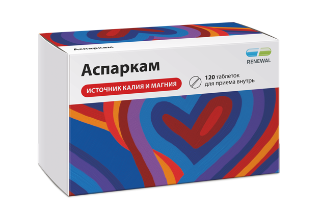 Аспаркам, таблетки, 120 шт.